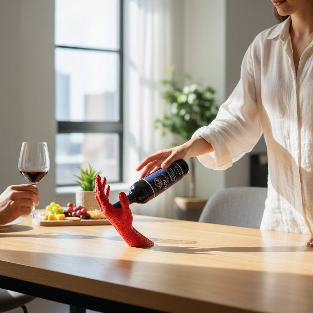 Handy Wine - The Gravity-Defying Wine Holder