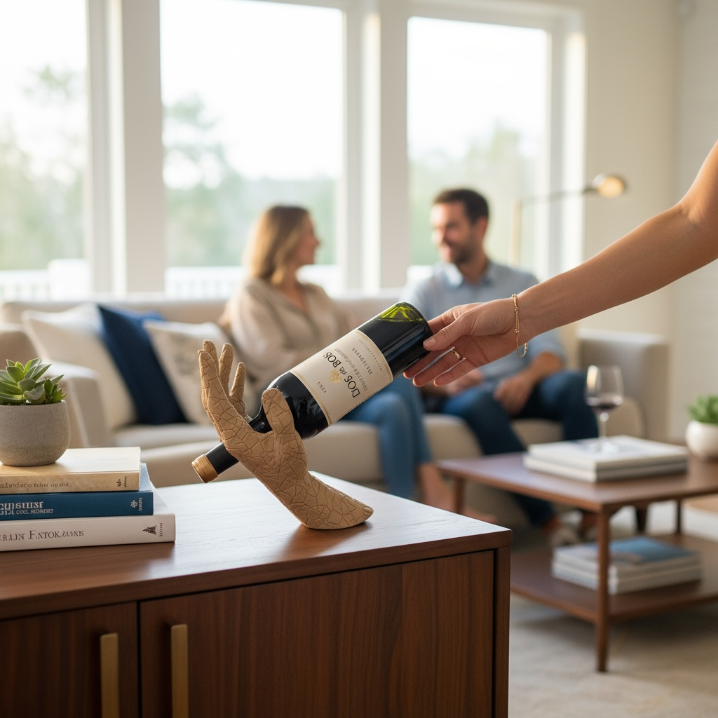 Handy Wine - The Gravity-Defying Wine Holder