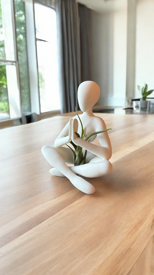 Pray Planter - Yoga Pose Plant Holder - Peaceful Home Decor